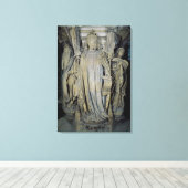 King David, Moses en Jeremiah Canvas Afdruk (Insitu (Houten vloer))