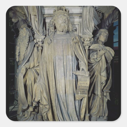 King David, Moses en Jeremiah Vierkante Sticker (Voorkant)