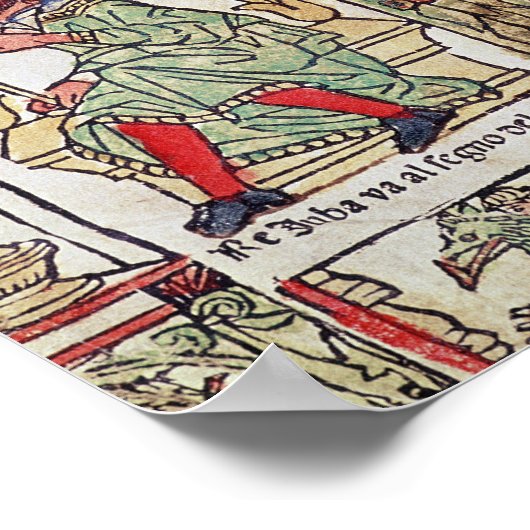 King David, Solomon, Luba en Turnis Poster (Hoek)