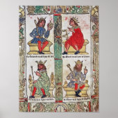 King David, Solomon, Luba en Turnis Poster (Voorkant)