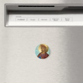 King David the Psalmist Orthodox Icon magnet (Insitu (Vaatwasser))
