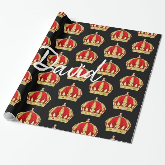 King David Wrapping Paper Cadeaupapier (Uitgerold)