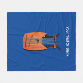 King David's Harp Fleece Deken (Voorkant (Horizontaal))