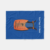 King David's Harp Fleece Deken (Voorkant (Horizontaal))