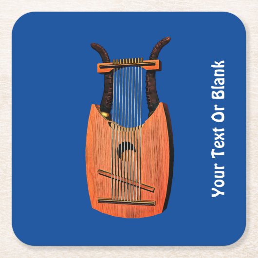 King David's Harp Kartonnen Onderzetters (Voorkant)