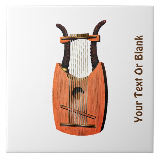 King David's Harp Tegeltje (Voorkant)