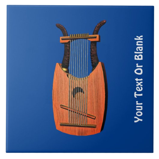 King David's Harp Tegeltje (Voorkant)