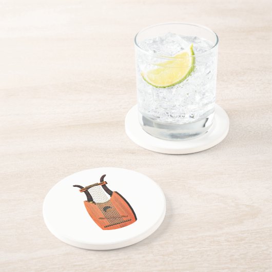 King David's Harp Zandsteen Onderzetter (Zijkant)