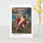 King Di Fungi Tarot Wenskaart Kaart (Gele Bloem)