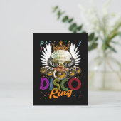 King Disco Funky Music Dancing Briefkaart (Staand voorkant)