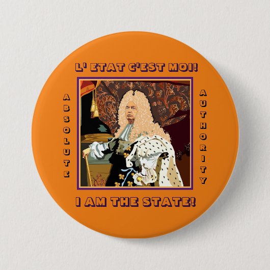 King Donald Trump Ronde Button 7,6 Cm (Voorkant)