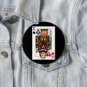 King Donald vs Queen Hillary Ronde Button 4,0 Cm (In situ)