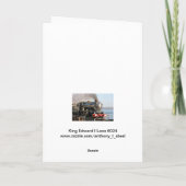 King Edward 1 Steam Engine Happy Birthday Kaart (Achterkant)