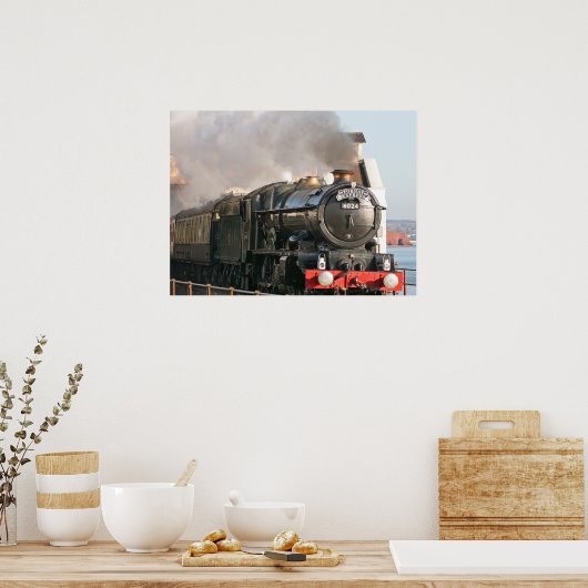 King Edward 1 Steam Engine Poster (Keuken)