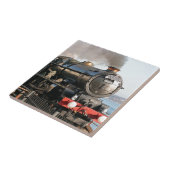 King Edward 1  stoommachine Tegeltje (Zijkant)