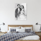 King Edward en Queen Alexandra Canvas Afdruk (Insitu (Slaapkamer))