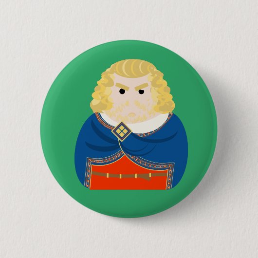 King Edward I of England Ronde Button 5,7 Cm (Voorkant)
