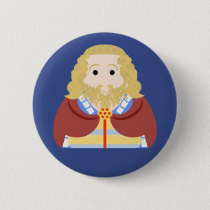 King Edward II of England Ronde Button 5,7 Cm