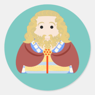 King Edward II of England Ronde Sticker