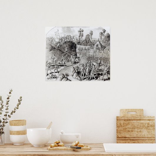 King Edward I's eerste expeditie Poster (Keuken)