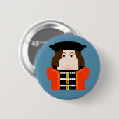 King Edward IV of England Ronde Button 5,7 Cm (Voorkant /achterkant)