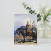 "King Edward Views the Battle" by NC Wyeth Briefkaart (Staand voorkant)