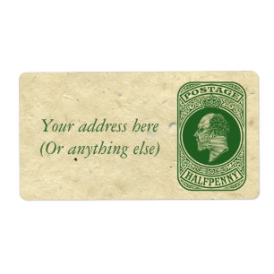 King Edward VII Prepaid Envelope Postage Stamp Etiket