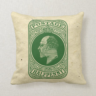 King Edward VII Prepaid Envelope Postage Stamp Kussen