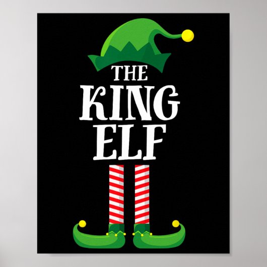 King Elf Matching Family Group Kerstfeest Pyj Poster (Voorkant)
