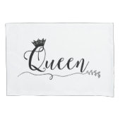 "King" en "Queen" Kussensloop (Voorkant-Links)