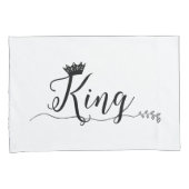 "King" en "Queen" Kussensloop (Voorkant-Rechts)