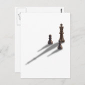 King en twee Pawns Briefkaart (Voorkant / Achterkant)