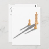 King en twee Pawns Briefkaart (Voorkant / Achterkant)