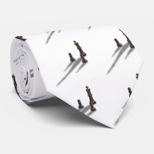 King en twee Pawns Stropdas (Opgerold)