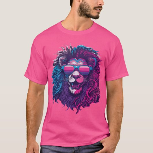 King Energy - Bold Lion Gezicht T-shirt (Voorkant)