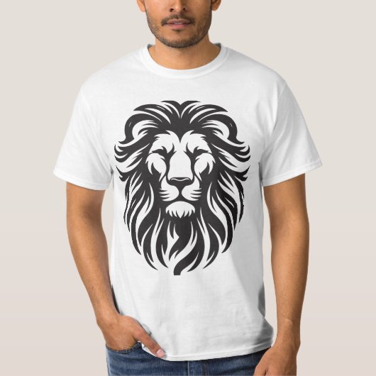 King Energy - Bold Lion Gezicht T-shirt (Voorkant)