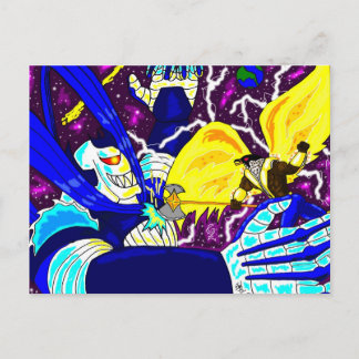 King Falcon vs Maniac briefkaart