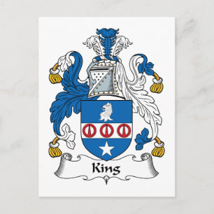 King Family Crest Briefkaart