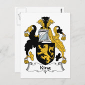 King Family Crest Briefkaart (Voorkant / Achterkant)