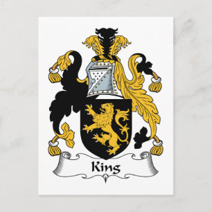 King Family Crest Briefkaart