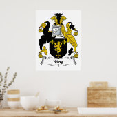 King Family Crest Poster (Keuken)