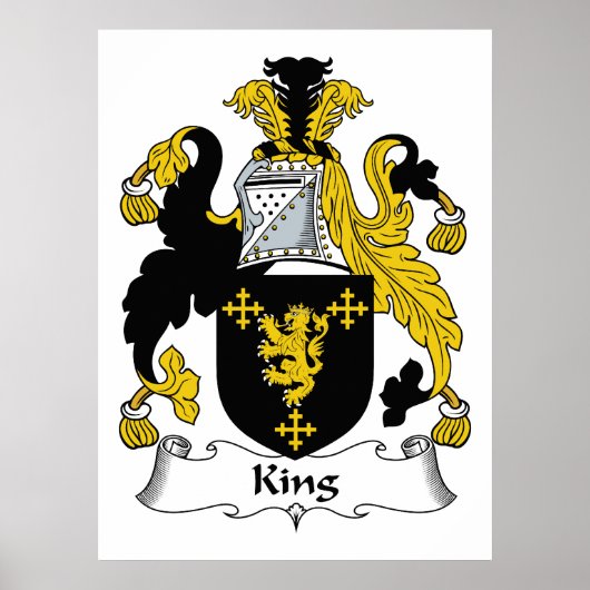 King Family Crest Poster (Voorkant)