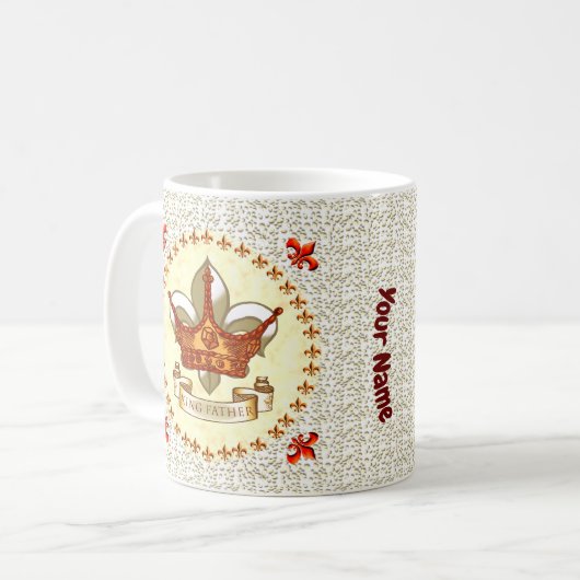 King Father Banner Crown mok (Voorkant links)