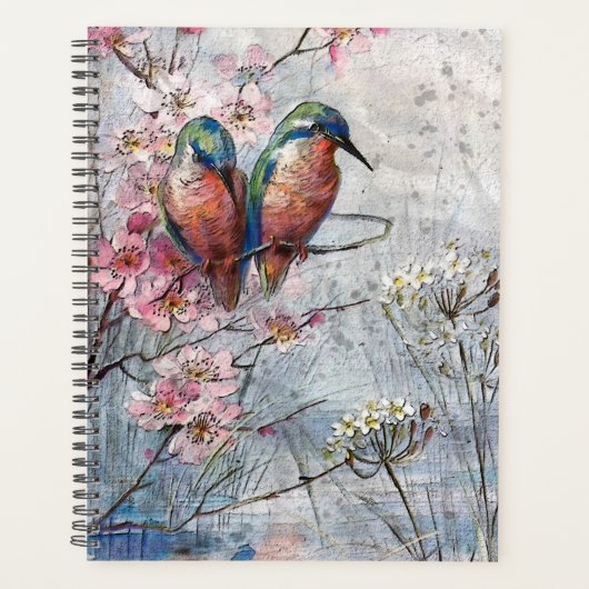 King Fishers and Cherry Blossom Planner (Voorkant)
