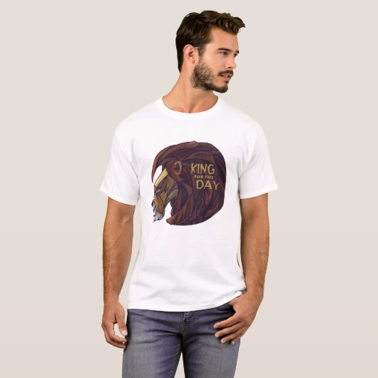 King for the Day Men's Light T-Shirt (Voorkant volledig)
