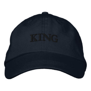 KING Geborduurde Petten Knappe Visor KING tekst