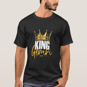 King Gemini Birthday Horoscope Zodiac Sign Astrolo T-shirt