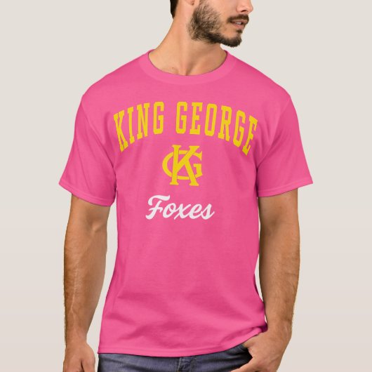 King George High School Foxes C3 T-shirt (Voorkant)