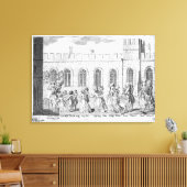 King George III en Queen Charlotte Canvas Afdruk (Insitu (Woonkamer))