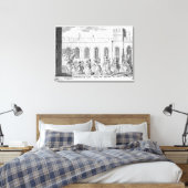 King George III en Queen Charlotte Canvas Afdruk (Insitu (Slaapkamer))